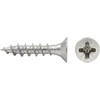 500 varžtų 3 x 18 mm su pilnu sriegiu Irox plienas, nikeliuota galvutė, kryžminis Pozidriv Pzd įleidžiamas varžtas skirtas medžiui ir drožlių plokštei 3 x 18 drožlių plokštė