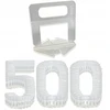 500x Klipsai, spaustukai plytelių lyginimo sistemai 1.0 mm stiprūs pleištams