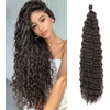 55.88 cm 3 pakuotės deep twist nėrimo plaukai ocean wave garbanoti bohemiški nėrimo plaukų pynimai deep wave plaukų sruogos sintetiniai plaukų priauginimai moterims mergaitėms