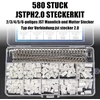 580 vienetų Jst-xh kištukų rinkinys, ph 2.0 2/3/4/5/6 kontaktų Jst adapteris, kištukas ir lizdas, adapterio kabelis, 2.54 mm moteriškas metalinis kontaktų jungtis, adapteris f-066-580 vienetų