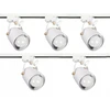 5x Reflektoriaus Lempa Spot Led E27 Bėgių Sistema 3m