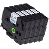 5x Tze-231 etikečių juostelė Brother P-touch, 12mm balta/juoda