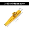 6 kazoo instrumentų rinkinys, kazoo, metaliniai kazoo, tinkami vaikams, suaugusiems ir muzikos pradedantiesiems, vaikų vakarėlių dovanos