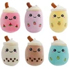 6 mažų kimštinių žaislų rinkinys Boba Plushies gyvūnų žaislas su raktų pakabuku, mažas Bubble Tea minkštas žaislas, spalvingas pliušinis minkštas žaislas, Bubble Tea pliušinis žaislas vaikams, mergaitėms, suaugusiems
