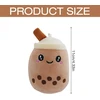 6 mažų kimštinių žaislų rinkinys Boba Plushies gyvūnų žaislas su raktų pakabuku, mažas Bubble Tea minkštas žaislas, spalvingas pliušinis minkštas žaislas, Bubble Tea pliušinis žaislas vaikams, mergaitėms, suaugusiems