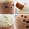 6 mažų kimštinių žaislų rinkinys Boba Plushies gyvūnų žaislas su raktų pakabuku, mažas Bubble Tea minkštas žaislas, spalvingas pliušinis minkštas žaislas, Bubble Tea pliušinis žaislas vaikams, mergaitėms, suaugusiems