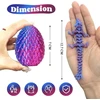 6 miniatiūrinių 3d spausdintų drakono kiaušinių rinkinys su drakonu - 5 colių krištolinio drakono žaislinis kiaušinis mažo dydžio, paslaptingas drakono kiaušinio žaislas, staigmena velykiniai drakono kiaušiniai namų dekorui (a)