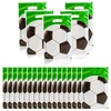 60 gimtadienio dovanų maišelių rinkinys vaikų vakarėliui, 25 × 17 cm gimtadienio vakarėlio maišeliai, futbolo vakarėlio maišeliai, plastikiniai saldainių maišeliai vaikų dovanėlėms, futbolo vakarėlio dekoravimo reikmenys
