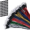 60 vienetų iš anksto sujungtų mini led šviesos diodų 5 mm dc 12v rinkinys led diodai modelių kūrimo apšvietimas įvairiaspalvis baltas, raudonas, mėlynas, žalias, geltonas, oranžinis