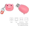 64gb Usb atmintinė didelės spartos silikoninis vienaragis animacinis 2.0 atmintukas rašiklis diskas nešiojamam kompiuteriui Pc Windows (64gb, Pig)