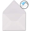 75 x vokai din b6-125 x 176 mm - skaidri balta - permatomi vokai - ypač kokybiški - 92 g/m² - pieno skaidrumo - sudrėkinami klijai