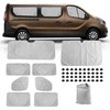 8 dalių Technology termoizoliacinė kilimėlių keitimo rinkinys Renault Trafic Lwb 2015-2024/vivaro 2014-2018/nv300 2014-2021/talento 2016-2020, aliuminio folijos sulankstomas skėtis nuo saulės, apsauga nuo saulės priekiniam stiklui