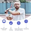 8 sportinių galvos juostų rinkinys, pagamintas iš itin kvėpuojančio tinklelio, elastinga ir kvėpuojanti prakaito juosta bėgiojimui, fitnesui, jogai, dviračių sportui ir krepšiniui, juoda/tamsiai mėlyna/violetinė/balta