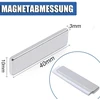 8 stiprių magnetų rinkinys, 40 x 10 x 3 mm, stačiakampiai neodimio magnetai, ypač stiprūs magnetai, lipnūs, stiprūs maži apvalūs magnetai magnetinei lentai, šaldytuvui, baltajai lentai, skelbimų lentai