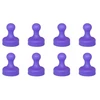 8 vnt. magnetinis laikiklis šaldytuvui, lentai 19x25 violetinis