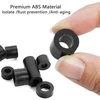 81 apvalaus tarpiklio pakuotė, plastikinės abs poveržlės, m6/m8 apvalūs tarpiklių įvorės, juodos nailono tarpiklių įvorės, skirtos elektriniams varžtams, jungikliams ir lizdams