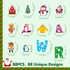 88 dalių linksma žiemos dekoracija, hello winter pingvinų pirštinės, senis besmegenis, snaigė, iškarpos, skelbimų lentos dekoras, storas kartono rinkinys klasei, durims, langui, kalėdinei žiemos šventei