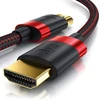 8k hdmi kabelis 2.1-4 m - 8k @ 60hz 4k @ 120hz dsc - hdtv 7680 x 4320 - uhd ii - hdmi 2.1 2.0a 2.0b - 3d - didelės spartos hdmi kabelis ethernet - raudonas