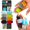8x Velcro juostelė kabeliams surišti, laidų organizeris, spalvų rinkinys