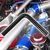 A Absopro universali automobilio jungties silikoninė žarna 13 mm 0.51 colio vidinis skersmuo 90 laipsnių juoda