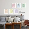 A Art·zone mielas kambario dekoras, estetiniai pasteliniai plakatai, sienų menas moterims, estetiškas kambario plakatas 20 x 25 cm drobės atspaudai be rėmo, 6 sienų koliažų rinkinys