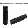 Aaotokk 3.5 mm ausinių adapteris, 4 kontaktų 3.5 mm 1/4 colio moteriška-moteriškai Aux Trrs stereo garso jungtis ausinėms, ausinių adapteris, suderinamas su išmaniaisiais telefonais, nešiojamaisiais kompiuteriais, planšetiniais kompiuteriais (2 vnt. - 3.5