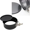 Abcsea atsegama tortinė, kepimo formos tortams, patvarus 1 mm anglinis plienas, apvali tortinė, atsegama tortinė, kepimo forma su nepridegančia danga, 22 cm apvali keptuvė