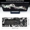 Abetcabe Gaming pelės kilimėlis Xl, pelės kilimėlis 800 x 300 mm, Fluid Art pelės kilimėlis, dideli apsiūti kraštai, atsparus vandeniui, neslystantis, skirtas Pc, nešiojamam kompiuteriui, pagerina tikslumą ir greitį