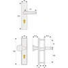 Abus Klt512 F1 aliuminio durų apsaugos furnitūra