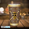 Abystyle One Piece didelis stiklinis puodelis su kaukolėmis 400ml / Kaukolės / Šiaudinių skrybėlių įgula