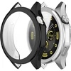 Acadeny [2 dėklų rinkinys, suderinamas su Huawei Watch Gt4 46 mm, juodas sidabrinis labai skaidrus visapusiškas apsauginis dėklas su ekrano apsauga, [atsparus dėmėms] [atsparus įbrėžimams] itin plonas Tpu