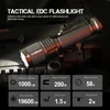 Acebeam Tac Aa taktinis edc žibintuvėlis, 1000 liumenų įkraunamas žibintuvėlis, 280 metrų ilgio nuotolis, kišeninis led žibintuvėlis, itin ryškus mažas mini žibintuvėlis stovyklavimui, avarinei situacijai