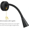 Acegoo 2 x Spot skaitymo lemputė 12 V Led kemperio valties sieninis šviestuvas, reguliuojamas skaitymo šviestuvas su lanksčiu gooseneck tipo laikikliu, 3200 K, su integruotu reguliatoriumi ir Usb įkrovikliu automobiliui, furgonui, karavano vidaus apšvieti