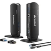 Acodot 13-in-1 2 monitorių dokas su hdmi, vga, dvi, 6x usb 3.0, gigabit ethernet, audio išvestis/įvestis usb 3.0 doko stotis