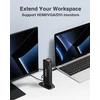 Acodot 13-in-1 2 monitorių dokas su hdmi, vga, dvi, 6x usb 3.0, gigabit ethernet, audio išvestis/įvestis usb 3.0 doko stotis
