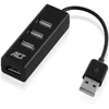Act usb šakotuvas mini 4 prievadų usb nešiojamas usb skirstytuvas kompiuteriui, nešiojamam kompiuteriui - ac6205