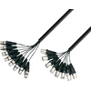 Adam Hall Cables K3l8mf0500 3 Star Series Multicore kabelis 8x Xlr Male į 8x Xlr Female 5m
