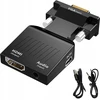 Adapteris Vga D-sub į Hdmi + Audio Garso Fullhd