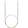 Addi Apskritas žalvarinis mezgimo virbalas, 80 cm ilgio, 2,5 mm storio, įvairių dydžių