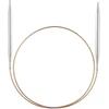 Addi Apskritas žalvarinis mezgimo virbalas, 80 cm ilgio, 2,5 mm storio, įvairių dydžių