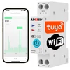 Adelid Tuya Smart relės valdiklis wifi su srovės matavimu energijos skaitiklis 63a