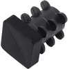 Adsamm® 100 x lameliniai kištukai, juodi, 12 x 12-14 x 14 mm, kvadratiniai, baldų slystukai plieninėms vamzdinėms kėdėms, galiniai dangteliai kvadratiniams vamzdžiams