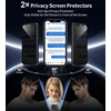 Aekyiwot dėklas, skirtas iphone 12, magnetinis telefono dėklas, suderinamas su iphone 12 magsafe, su 2 apsauginėmis plėvelėmis, privatumo apsauga, dėklas su kameros apsauga, atsparus smūgiams ir įbrėžimams