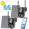 Aeotec Lauko saulės kamera Iegeek pasukama Gsm 4g Lte Sim 2k 3mp Baterija Garsiakalbis x2
