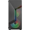 Aerocool Scapebkv3 Gaming Case kompiuterio korpusas, Atx, Rgb Led priekis, grūdintas stiklas, 3 x Argb ventiliatoriai, juodas, vienas dydis