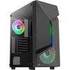 Aerocool Scapebkv3 Gaming Case kompiuterio korpusas, Atx, Rgb Led priekis, grūdintas stiklas, 3 x Argb ventiliatoriai, juodas, vienas dydis