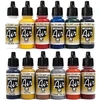 Aerografiniai dažai 12 x 17 ml Vallejo Model Air base Airbrushfarben rinkinys, ryškios spalvos