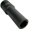Aerzetix - C45227 - smūginis galvutė - prailginta/ilga - 1/2 x 13 mm - smūginiam veržliarakčiui/rankinei terkšlei/pneumatiniam - cilindrinis korpusas - šešiakampė/6 šešiakampė galvutė - pagaminta iš Cr-mo plieno - juoda
