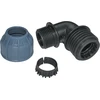 Aerzetix - C51166 – 2 vnt. rinkinys – kampinė jungtis, išorinis sriegis, suspaudimas 10 bar 90° 1 colis x 25 mm – jungtis/jungtis, suspaudimo jungtis, polipropilenas