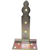 Aerzetix - C58408 - 2 dekoratyvinių durų vyrių rinkinys "t" formos 145 x 53 x 86 x 2.5 mm - galvanizuotas plienas - portalų geležies ornamentiniams vintažiniams rustiškiems retro spintelių baldams antikvariniams